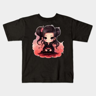 chibi style demon slayer Kids T-Shirt